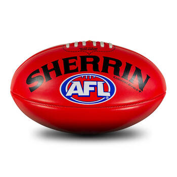 Sherrin PVC AFL Outdoor Recreational Play Replica Football Size 5 Red
