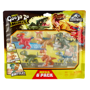 6pc HGJZ Heroes Of Goo Jit Zu Jurassic World Minis Dinosaurs Kids Toy 4y+