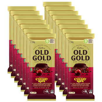 15pc Cadbury Old Gold Cherry Ripe 180g Chocolate Confectionery