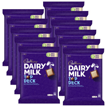 11pc Cadbury Dairy Milk Top Deck Block 340g Chocolate Confectionery