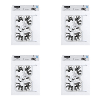 4PK Boxsweden Hangit Foldable 36-Pegs Delicates Hanger 49.5x26cm - Assorted