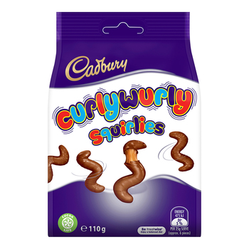 Cadbury 110g Curly Wurly Squirlies Chocolate