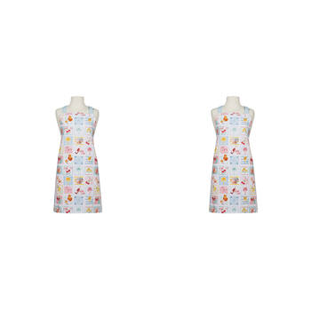 2PK Ladelle Capri Cotton Home/Kitchen Adjustable Cooking Apron Washable/Reusable