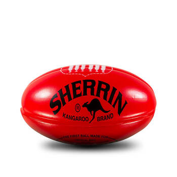 Sherrin Soft Foam Mini AFL Indoor Recreational Play Replica Football Red