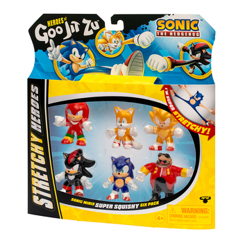 6pc Heroes Of Goo Jit Zu 2.5'' Sonic S4 Minis Stretchy Toys Kids 4y+