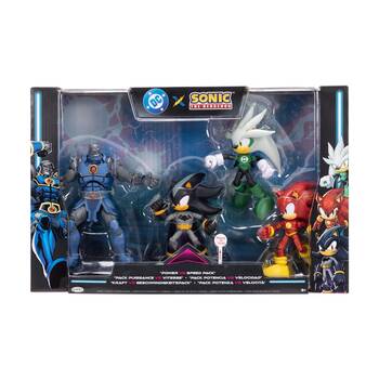 4pc Sonic the Hedgehog x DC Multipack Action Figure Kids Toys 4 Inch