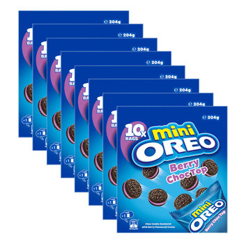 8pc Oreo Mini Blueberry 204g Sweet Chocolate Biscuits