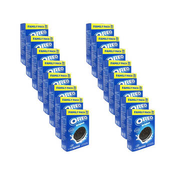 16x Oreo Original Chocolate Cookie Box 358g Sweet Confectionery