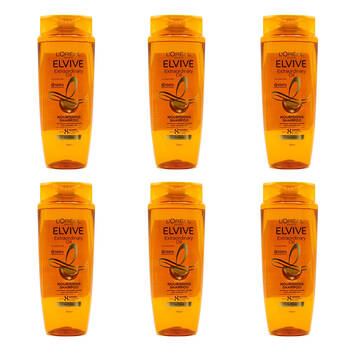 6PK Loreal 700ml Shampoo Nourishing Extraordinary Oil for Dry Hair