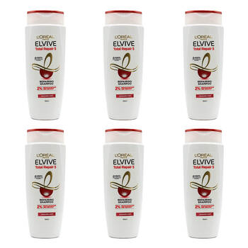 6PK Loreal 700ml Shampoo Repairing Total Repair 5 Damaged Hair