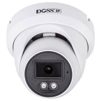 Doss 5MP IR20M IP66 Dome IP Camera Human Detection Surveillance CCTV White