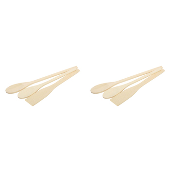 2 x 3pc Wiltshire Wooden Kitchen Cooking Utensils Tools