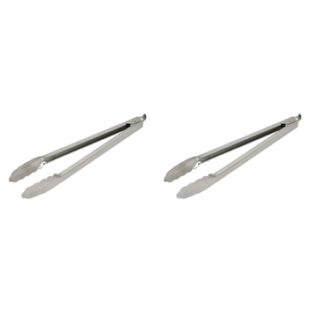 2PK Wiltshire Heavy Duty Stainless Steel Kitchen Tongs 30cm