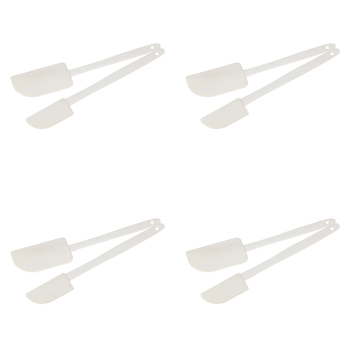 4 x 2pc Wiltshire Flexible Silicone Bakeware Scrapers Set
