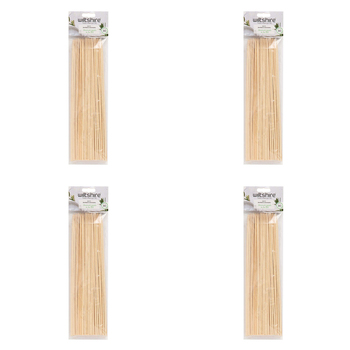 4 x 80pc Wiltshire Bamboo Barbeque Kebab Skewers Sticks 30cm