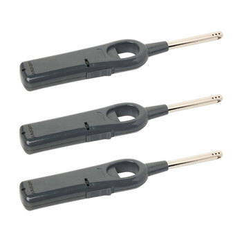 3PK Wiltshire Portable Adjustable Gas Flame Barbeque Lighter