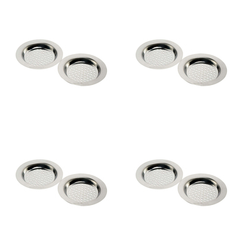 4 x 2pc Wiltshire Stainless Steel Standard Sink Strainer