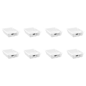 8PK Boxsweden 45.5cm Heavy Duty Dish Rack Kitchen Organiser - White