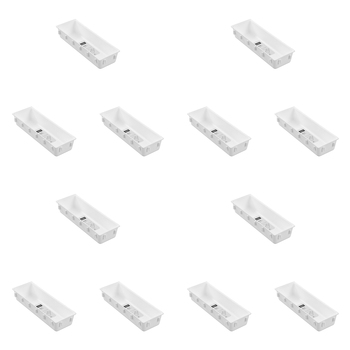12PK Boxsweden Interlock Drawer Organiser Rectangle 26x8.5cm - Assorted