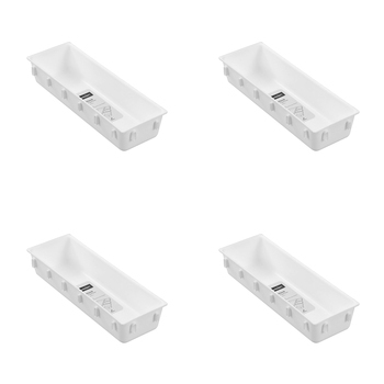 24PK Boxsweden Interlock Drawer Organiser Rectangle 26x8.5cm - Assorted