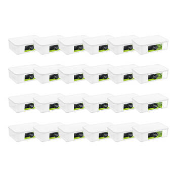 24PK Lemon & Lime Fridge Food Storer Container 900ml 18x12x5.6cm