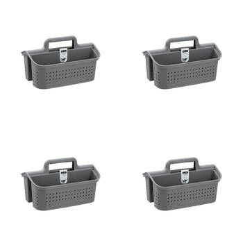 4PK Boxsweden 3 Compartment Portable Cleaning Caddy 40.5x27.5x23cm Assorted