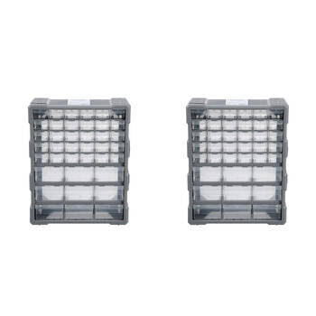 2PK Boxsweden Garaz Durable Easy Assemble 39 Drawer Storage Unit 47.5x16x38cm