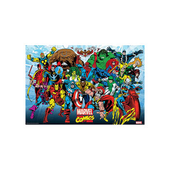 Marvel Comics Retro Running Comic Book Poster/Wall Art 91.5x61cm