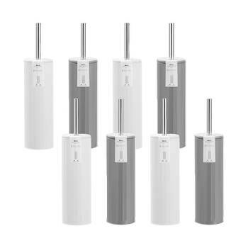 8PK Boxsweden Bano Embossed Metal Toilet Brush 39cm Assorted