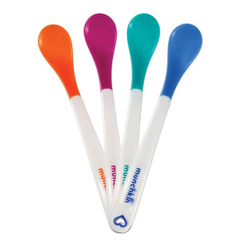 4PK Munchkin White Hot Infant Safety Spoons 
