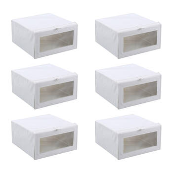 6PK Boxsweden Kloset Linen Foldable Clothing Storage Box 38x40x20cm
