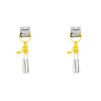 2PK Wiltshire Comfortable Grip Manual Egg Beater/Scrambler/Whipper
