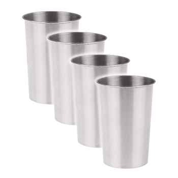 4PK Appetito Stainless Steel 500ml Tumbler