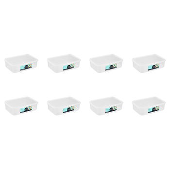 8PK Lemon & Lime 3.5L Simple Fresh Food Reusable Container - Clear