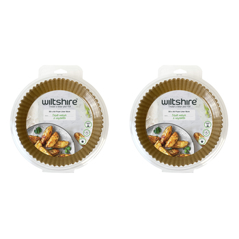 2PK Wiltshire Air Fryer Disposable Round Paper Liner 16cm