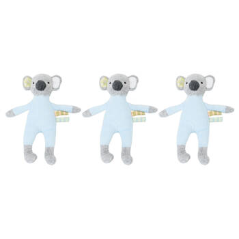 3PK Annabel Trends Cuddly Wuddlies Plush Toy 17x6cm Small - Koala