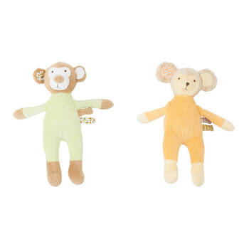 2pc Annabel Trends Cuddly Wuddlies Large 27cm Baby Soft Toy Monkey & Mouse 0y+