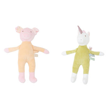 2pc Annabel Trends Cuddly Wuddlies Large 27cm Baby Soft Toy Pig & Unicorn 0y+
