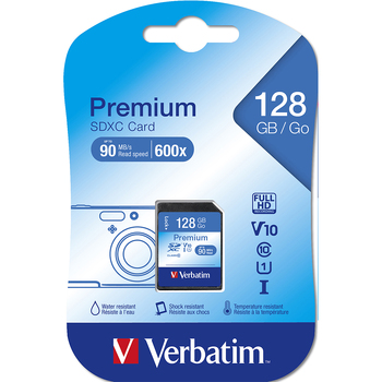 Verbatim 128GB SDXC Memory Card Class 10 UHS-I For Digital Camera