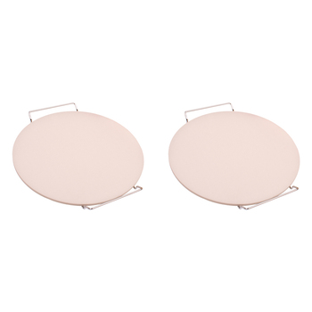 2PK Al Dente Ceramic Pizza Stone w/Rack 33cm Home Kitchen Cooking