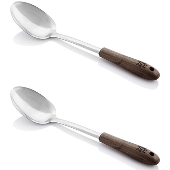 2PK Stanley Rogers Black Walnut Solid Serving/Cooking Spoon