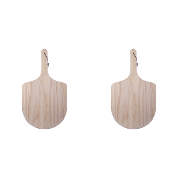 2PK Al Dente Wood Pizza Paddle Board Home Kitchen Cooking 55x30cm
