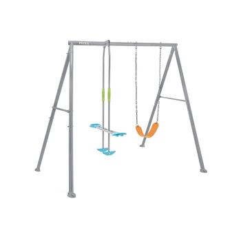 Intex Swing And Glide Two Feature Steel Backyard Swing Set 3y+