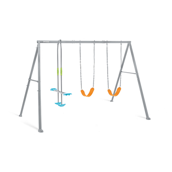 Intex Swing And Glide Three Feature Steel Backyard Swing Set 3y+