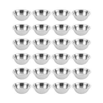 24PK Lemon & Lime High-Quality Durable Stainless Steel Sleek Mixing Bowl 16cm
