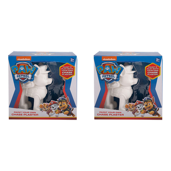 2PK Paw Patrol Paint Your Own Chaser Plaster Kids Craft 3y+