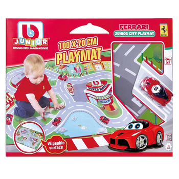 BB Junior 100x70cm Ferrari Junior City Playmat w/ LaFerrari 12m+