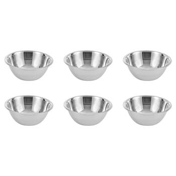 6PK Lemon & Lime High-Quality Durable Stainless Steel Sleek Mixing Bowl 24cm