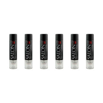 6x Minuet Salon Professional Spray Extra Hold 625ml For All Hair Types