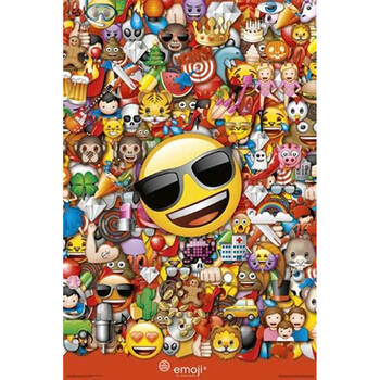 Impact Merch Emoji Collage Poster 91.5x61cm Kids Room Wall Art Decor